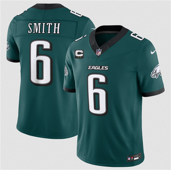 Men's Philadelphia Eagles #6 DeVonta Smith Green 2026 F.U.S.E. 2-Star C Patch Vapor Untouchable Limited Football Stitched Jersey