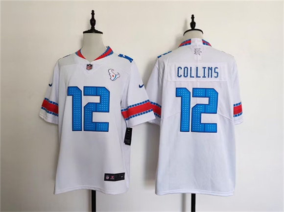 Men's Houston Texans #12 Nico Collins White 2026 Rivalries Collection Limited Football Stitched Jersey