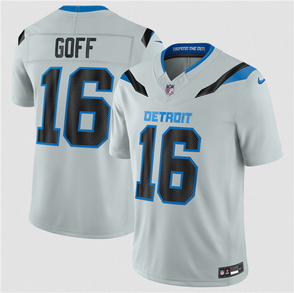 Youth Detroit Lions #16 Jared Goff Silver 2026 F.U.S.E. Rivalries Collection Limited Football Stitched Jersey