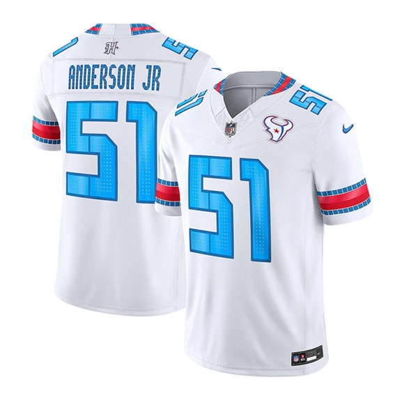 Youth Houston Texans #51 Will Anderson Jr. White 2026 F.U.S.E. Rivalries Collection Limited Stitched Football Jersey