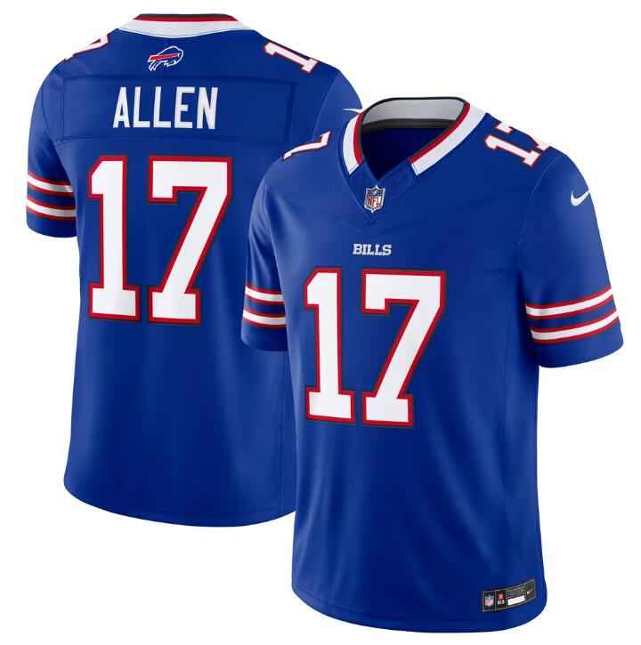 Men's Nike Josh Allen Buffalo Bills #17 Team Vapor F.U.S.E.2026 Stitched Limited Royal Blue Jersey