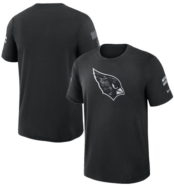 Men's Arizona Cardinals Black 2026 Salute to Service Slub T-Shirt