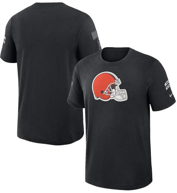 Men's Cleveland Browns Black 2026 Salute to Service Slub T-Shirt