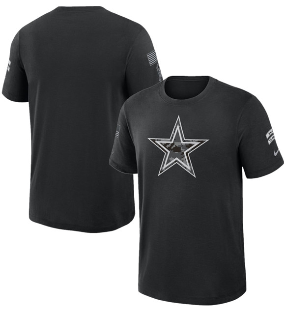 Men's Dallas Cowboys Black 2026 Salute to Service Slub T-Shirt