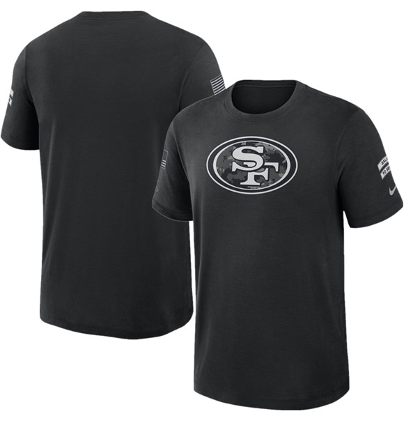 Men's San Francisco 49ers Black 2026 Salute to Service Slub T-Shirt