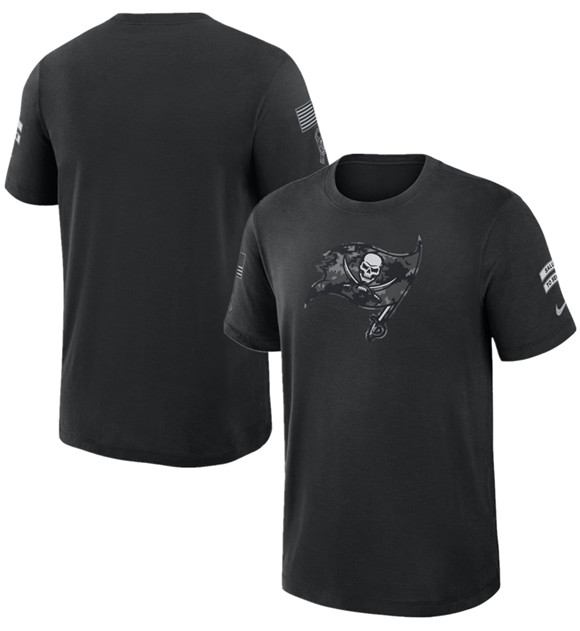 Men's Tampa Bay Buccaneers Black 2026 Salute to Service Slub T-Shirt