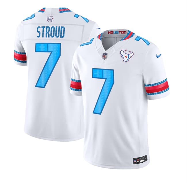 Women's Houston Texans #7 C.J. Stroud White 2026 F.U.S.E. Rivalries Collection Limited Stitched Football Jersey(Run Smaller)