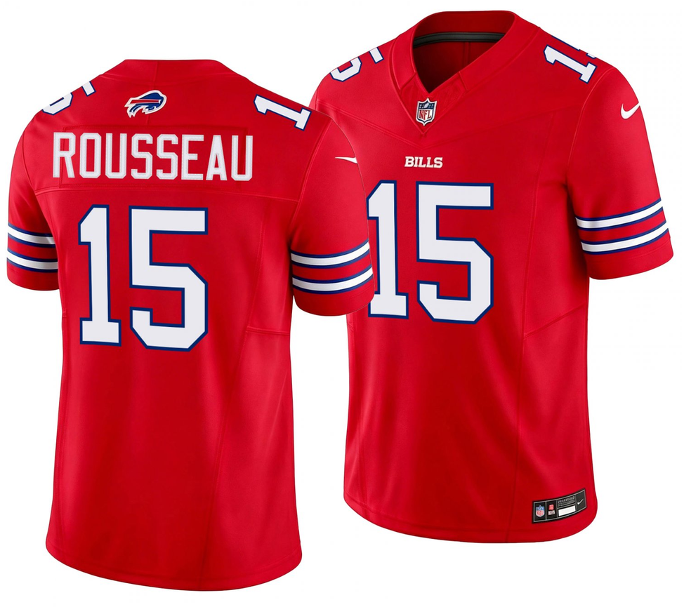 Men's Buffalo Bills #15 Gregory Rousseau Red 2026 F.U.S.E.Vapor Untouchable Limited Football Stitched Jersey