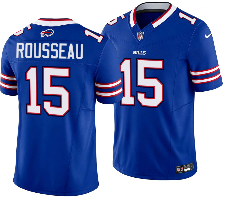 Men's Buffalo Bills #15 Gregory Rousseau Royal 2026 F.U.S.E.Vapor Untouchable Limited Football Stitched Jersey