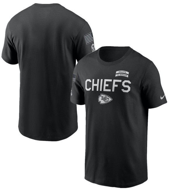 Men's Kansas City Chiefs Black 2026 Salute to Service Sideline Dri-FIT T-Shirt