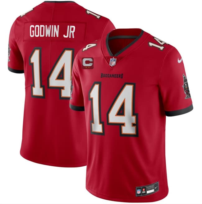 Men's Tampa Bay Buccaneers #14 Chris Godwin Jr Red 2026 With 2-Star C Patch Vapor Limited Football Stitched Jersey
