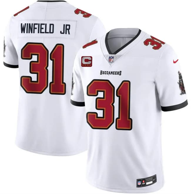 Men's Tampa Bay Buccaneers #31 Antoine Winfield Jr Red 2026 With 4-Star C Patch Vapor Limited Football Stitched Jersey