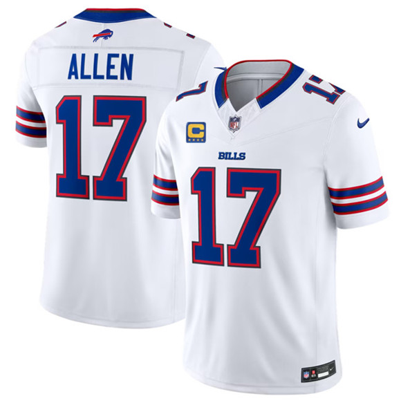Men's Buffalo Bills #17 Josh Allen White 2026 F.U.S.E. With 4-Star C Patch Vapor Untouchable Limited Football Stitched Jersey