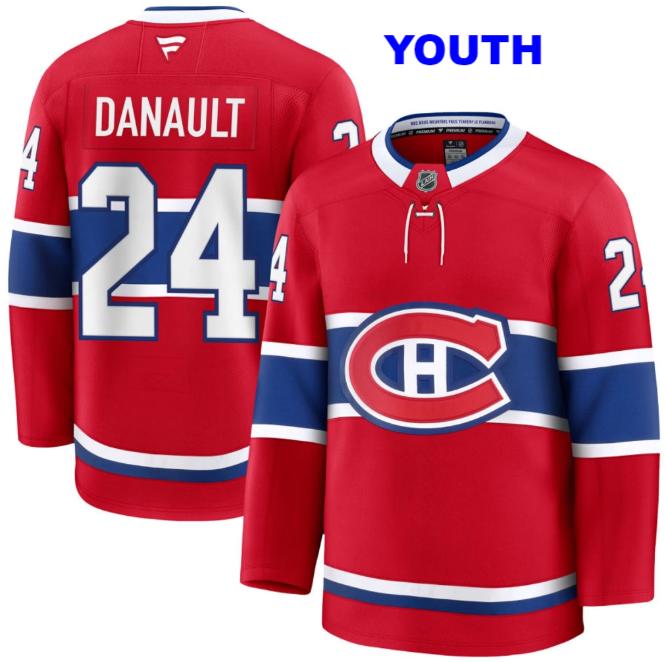 Youth Montreal Canadiens #24 Phillip Danault Fanatics Home Red Stitched Jersey