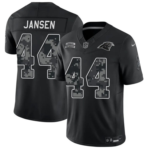 Men's Carolina Panthers #44 J. J. Jansen Black F.U.S.E. 2026 Salute to Service Limited Football Stitched Jersey