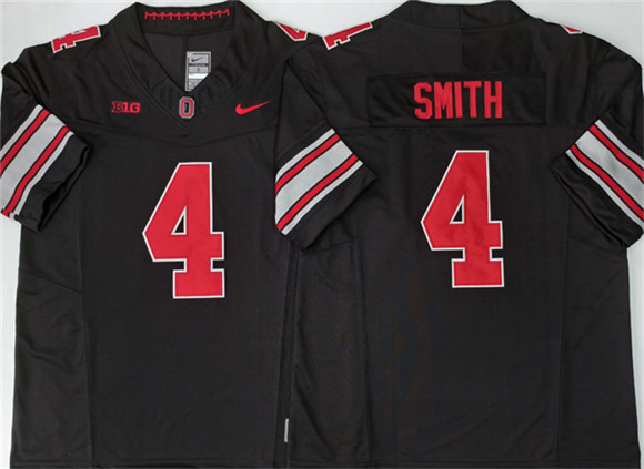 Men's Ohio State Buckeyes #4 Jeremiah Smith Black 2026 F.U.S.E. Limited Stitched Jersey