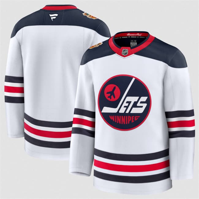 Men's Winnipeg Jets Blank White 2026 NHL Heritage Classic Stitched Hockey Jersey