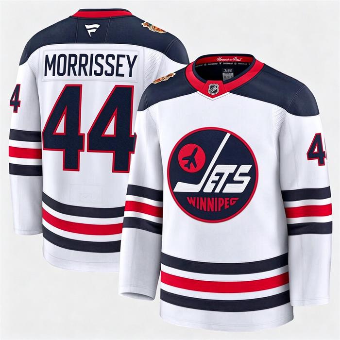 Winnipeg Jets Fanatics Josh Morrissey- 44 White 2026 NHL Heritage Classic Premium Stitched Jersey