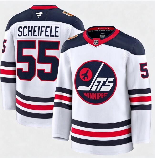 Winnipeg Jets Fanatics Mark Scheifele -55 White 2026 NHL Heritage Classic Premium Stitched Jersey