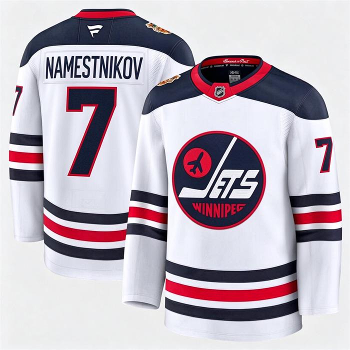 Winnipeg Jets Fanatics Vladislav Namestnikov- 7 White 2026 NHL Heritage Classic Premium Stitched Jersey
