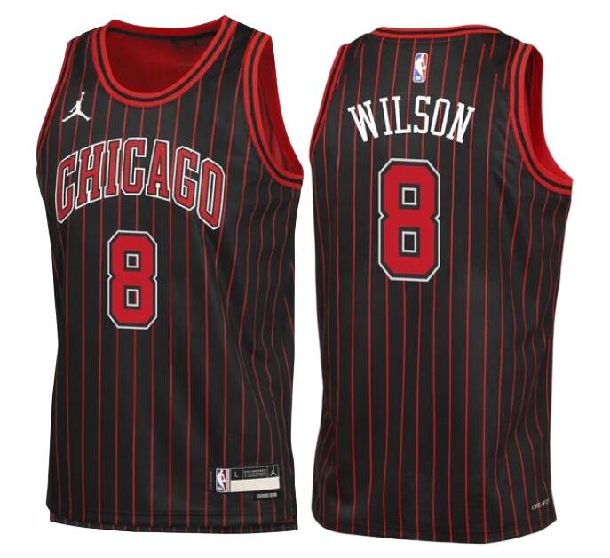 Men Chicago Bulls Caleb Wilson 8 Jordan Brand Statement Swingman Jersey