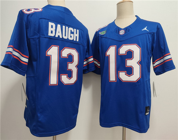 Men's Florida Gators #13 Jadan Baugh Royal F.U.S.E. Stitched Jersey