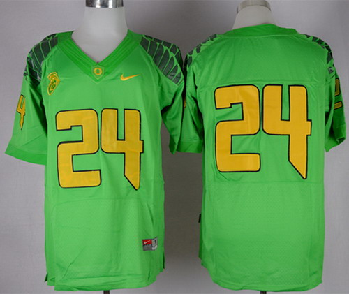 Oregon Ducks #24 Thomas Tyner 2013 Light Green Elite Jersey
