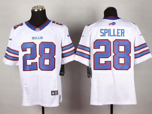 Nike Buffalo Bills #28 C.J. Spiller 2013 White Elite Jersey