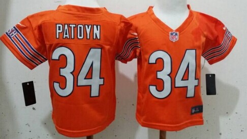 Nike Chicago Bears #34 Walter Payton Orange Toddlers Jersey