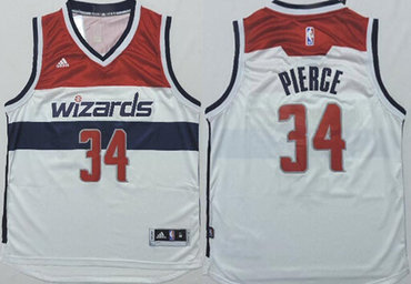 Washington Wizards #34 Paul Pierce Revolution 30 Swingman 2014 New White Jersey