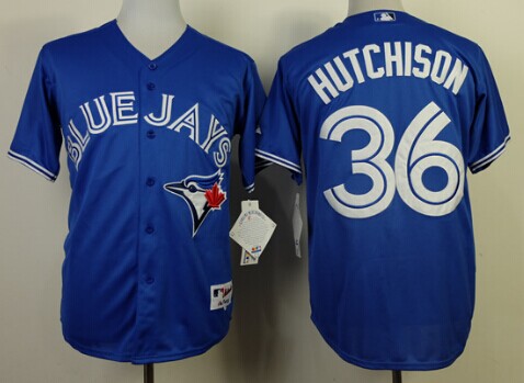 Toronto Blue Jays #36 Drew Hutchison Blue Jersey
