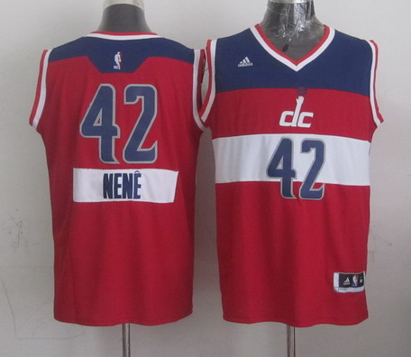 Washington Wizards #42 Nene Hilario Revolution 30 Swingman 2014 Christmas Day Red Jersey