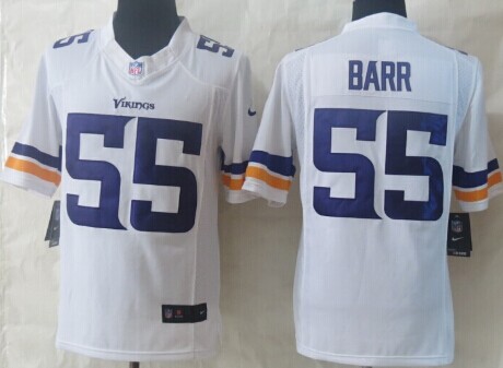 Nike Minnesota Vikings #55 Anthony Barr 2013 White Limited Jersey