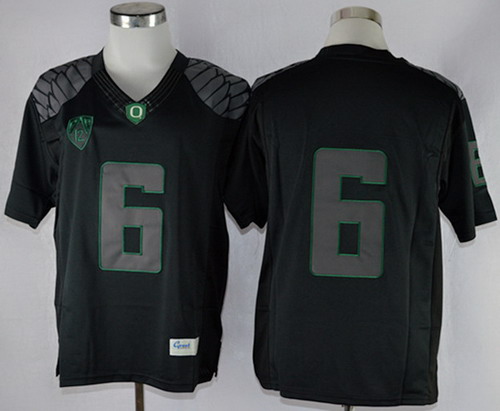 Oregon Ducks #6 Charles Nelson 2013 Lights Black Out Limited Jersey
