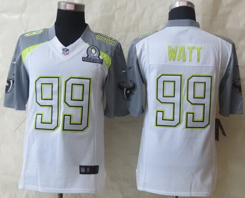 Nike Team Carter #99 J.J. Watt 2015 Pro Bowl White Elite Jersey