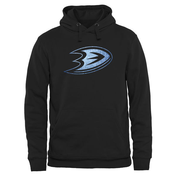 Anaheim Ducks Black Team Logo Men's Pullover Hoodie03