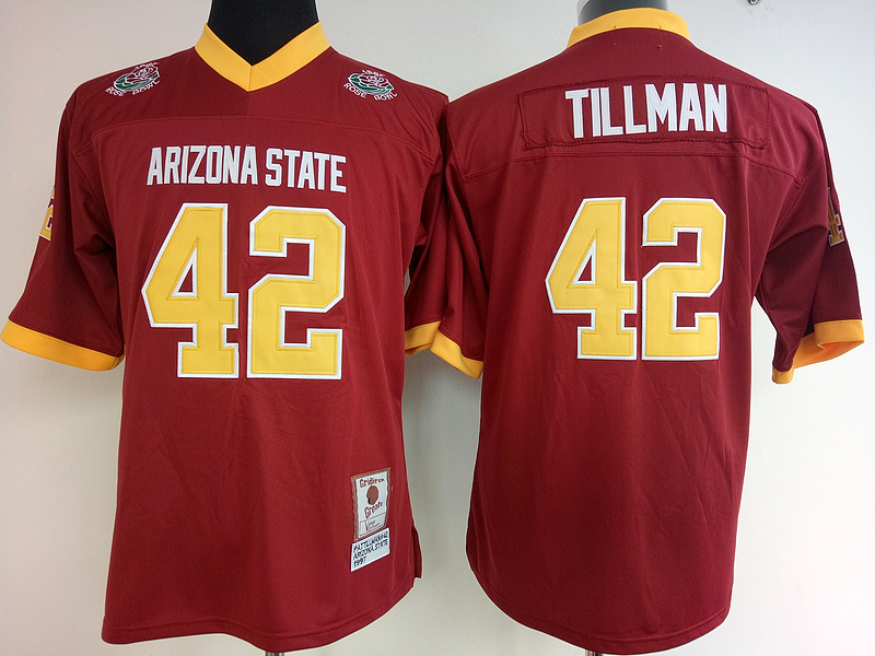 Arizona State Sun Devils 42 Pat Tillman Red College Football Jersey
