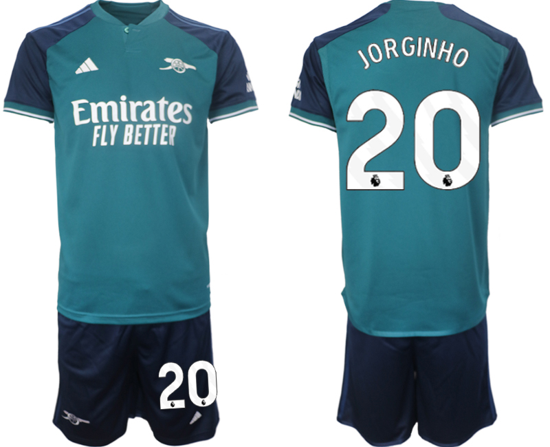 Arsenal 2nd away 20# JORGINHO 2023-24 suit Soccer Jerseys