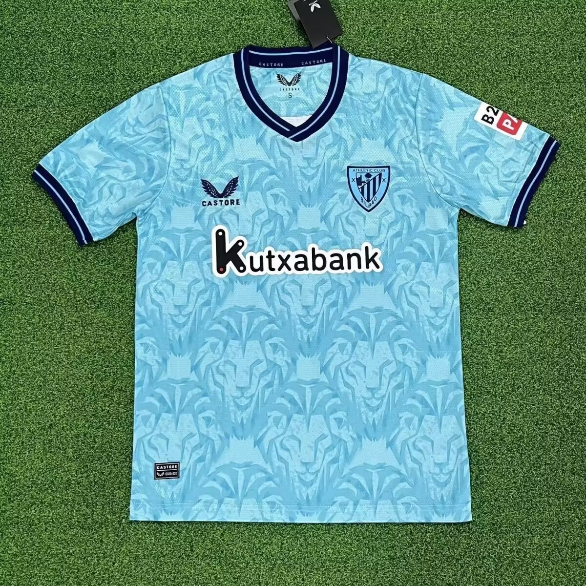 Athletic Club away Blue Custom or Blank  2023-24 Soccer jerseys