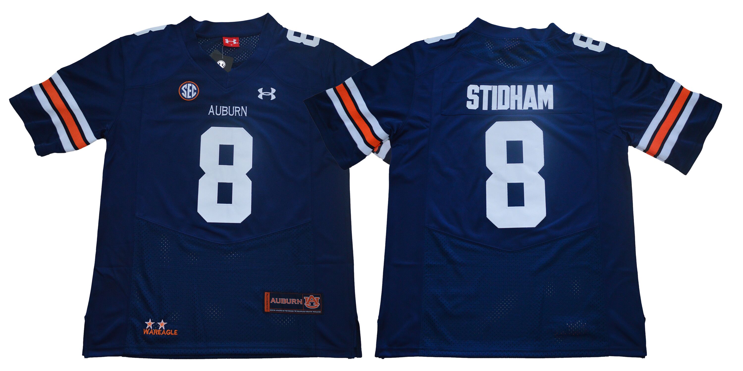 Auburn Tigers 8 Jarrett Stidham Navy College Football Jersey
