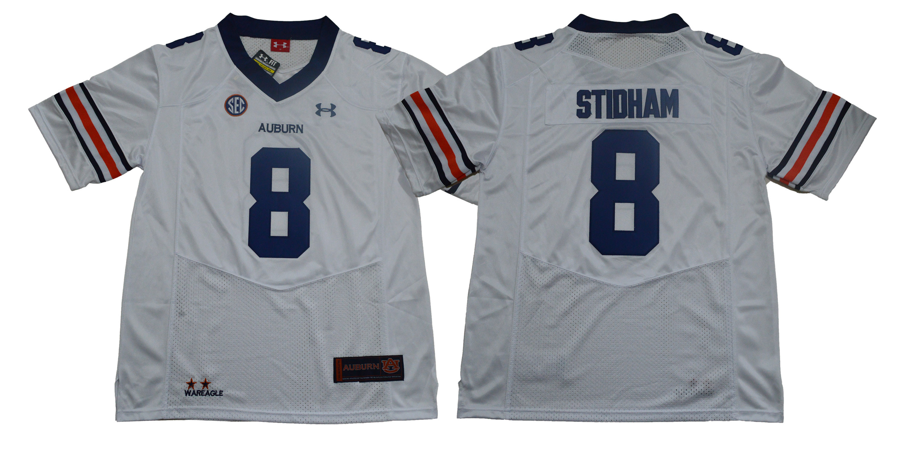 Auburn Tigers 8 Jarrett Stidham White College Football Jersey