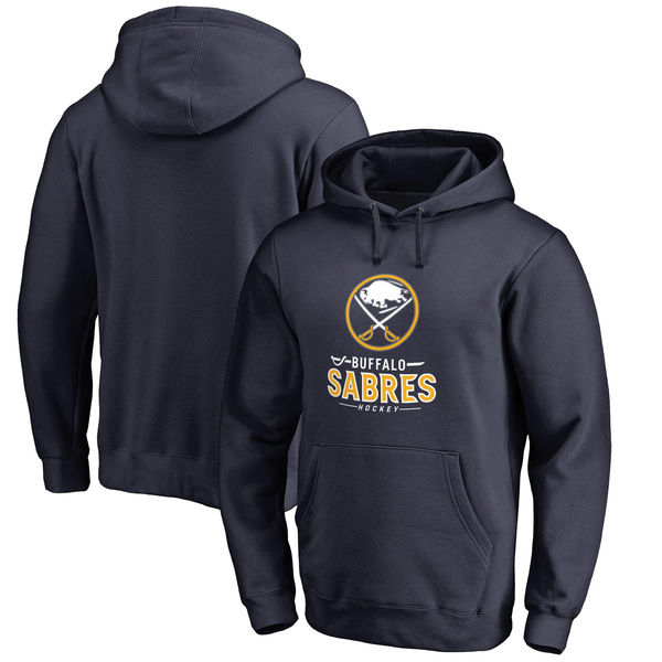 Buffalo Sabres Team Lockup Pullover Hoodie Navy