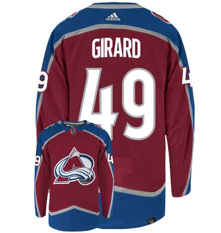 COLORADO AVALANCHE #49 SAMUEL GIRARD ADIDAS PRIMEGREEN AUTHENTIC NHL HOCKEY JERSEY