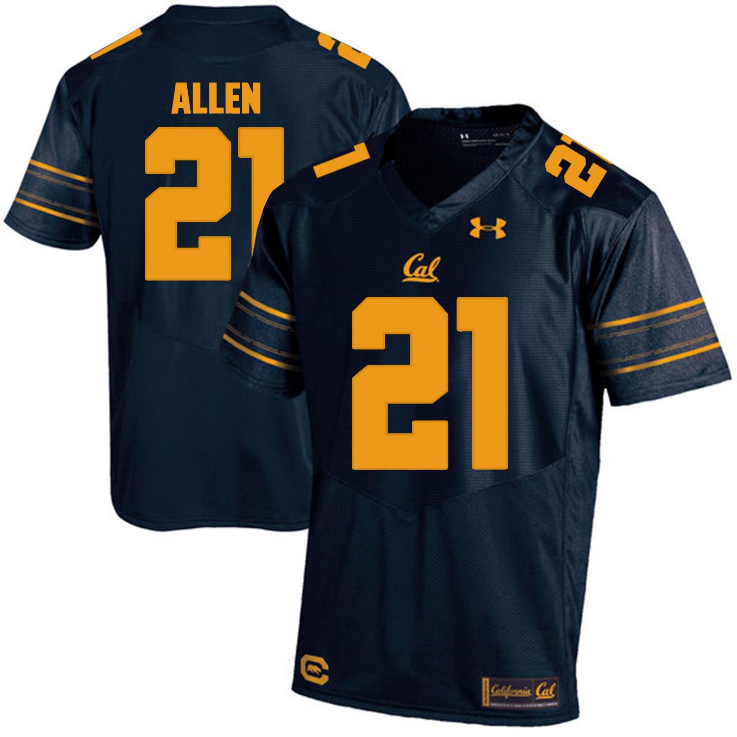 California Golden Bears 21 Keenan Allen Navy College Football Jersey