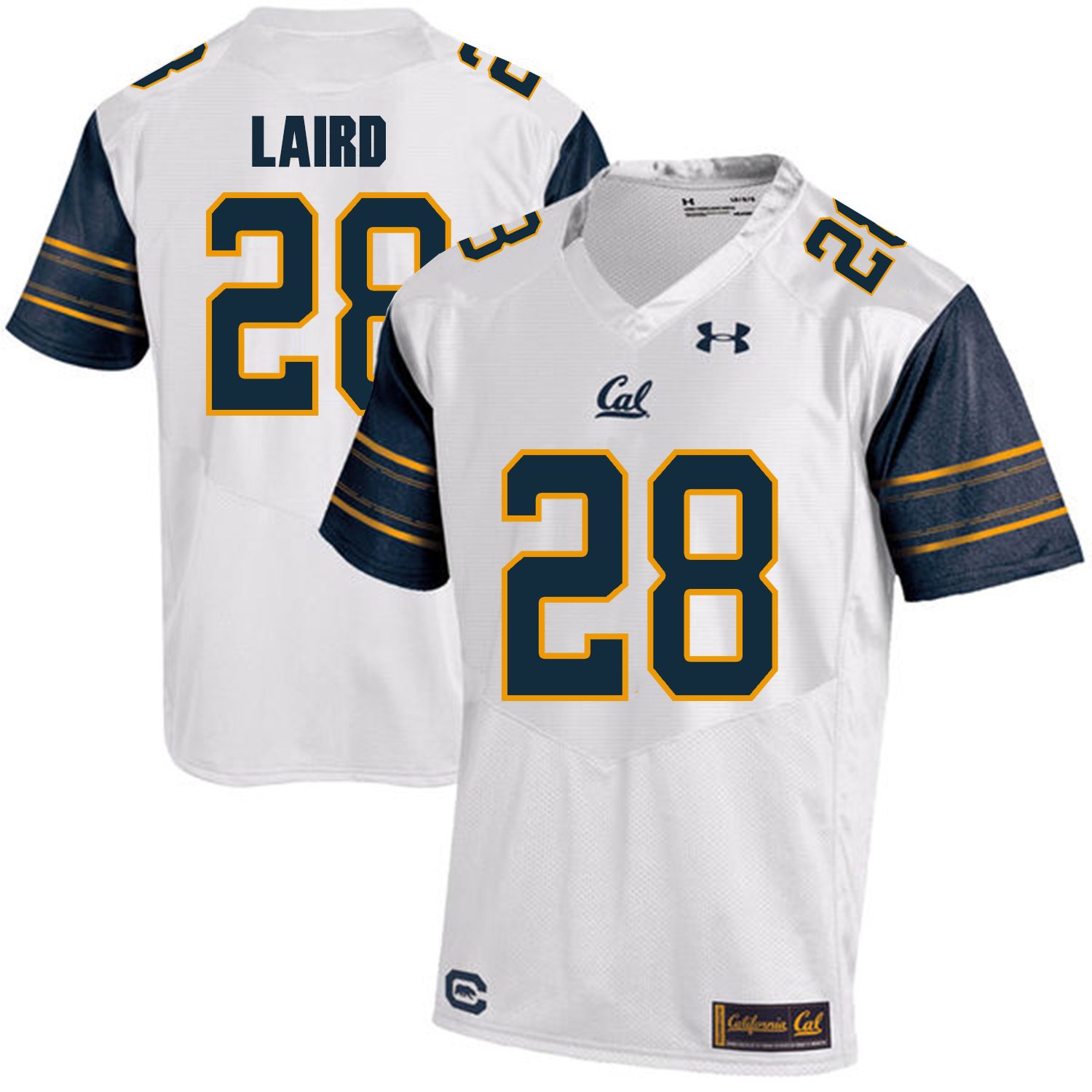 California Golden Bears 28 Patrick Laird White College Football Jersey