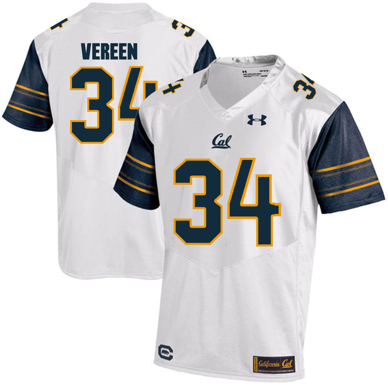 California Golden Bears 34 Shane Vereen White College Football Jersey