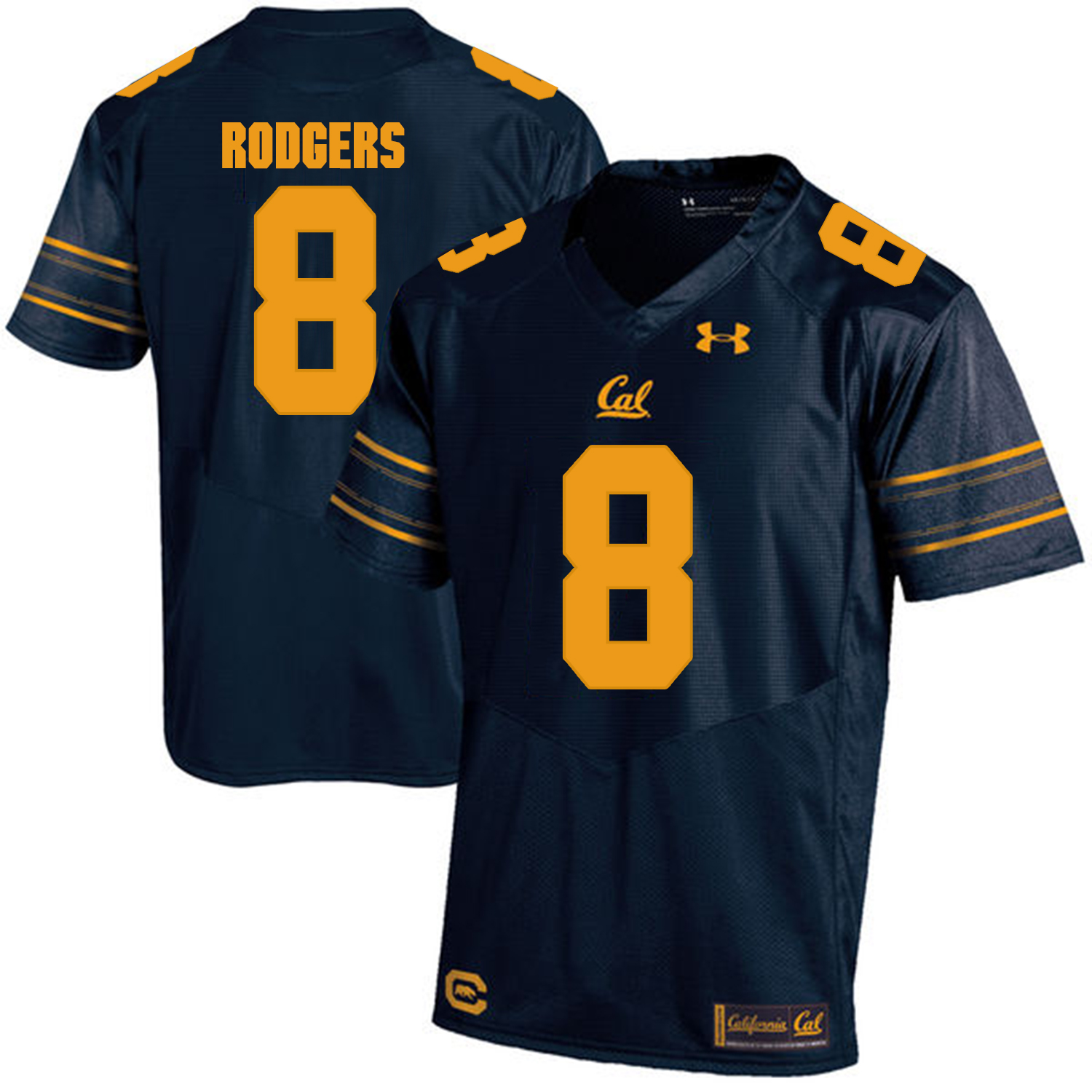 California Golden Bears 8 Aaron Rodgers Navy College Football Jersey