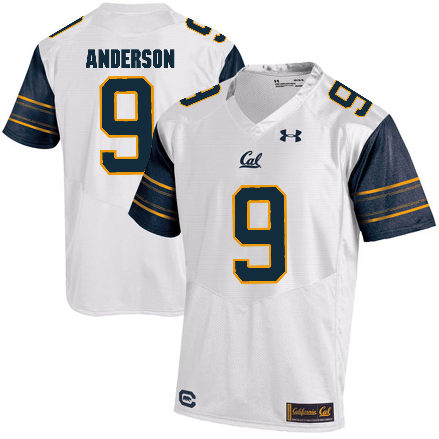 California Golden Bears 9 C.J. Anderson White College Football Jersey