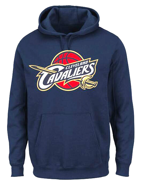 Cavaliers Team Logo Navy Blue Pullover Hoodie
