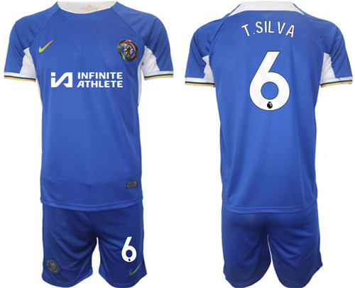 Chelsea Nike Stadium Sponsored Shirt FC home 6# T.SILVA 2023-24 Jerseys